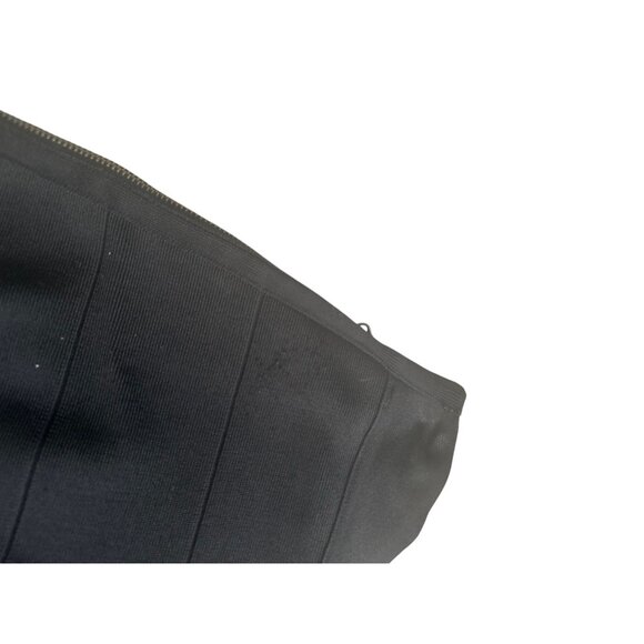 BEBE Black y2k Side Zip Bandage Mini Skirt Size Small - Picture 3 of 6